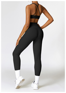 Conjunto Deportivo para Mujer, Ropa de Gimnasio, Ropa Deportiva, Traje de Fitness, Ropa de Yoga, Conjunto de 2 Piezas con Sujetador Deportivo - Product Image 6