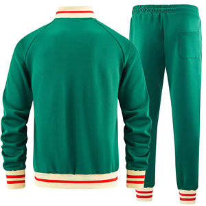 ชุดวอร์มผู้ชายผ้าฟลีซสำหรับฤดูหนาวแบบสปอร์ต น้ำหนักเบา มีเชือกผูกเอว สั่งผลิตได้ตามต้องการ ปักลายที่แขนเสื้อ ผ้าฝ้าย 100% - Product Image 3