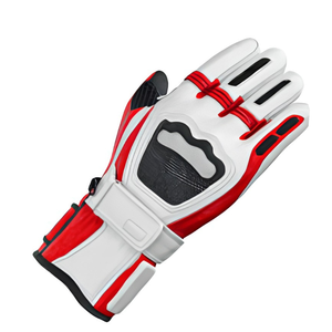 Gants de course économiques en cuir pour cyclisme, durables, coupe-vent, à doigts complets, fermeture auto-agrippante, vente en gros, fabricant OEM - Product Image 4
