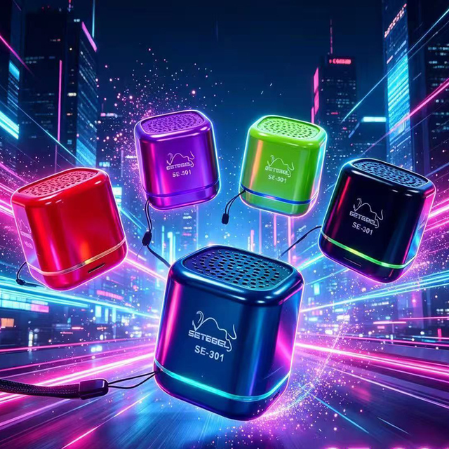 5W High Power 500mAh Battery Wireless Audio Player Mini Cube Pocket Loud Subwoofer Outdoor Party Music Device Factory Supplier