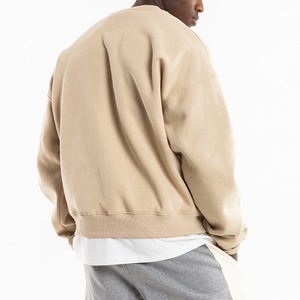 Sweat-shirt à col rond en coton pour homme, manches longues, avec logo personnalisé imprimé, design chaud pour l'hiver, impression sérigraphique - Product Image 6