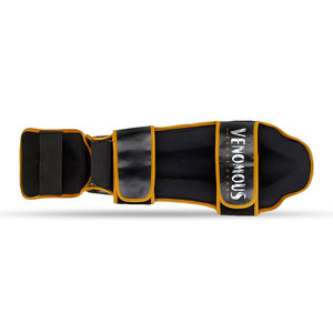 Protège-tibias ajustables Venomous Tiger Viper, protection professionnelle, légers, durables, en cuir, absorption des chocs, arts martiaux - Product Image 5