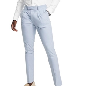 Latest Design 2026 Casual Mid Canvas Slim Fit Breathable High Quality Fitness Dress Pant <b>Trouser</b> Straight <b>Working</b> Office Pants - Product Image 1