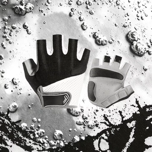 Customized Logo Half-Finger Racing Gloves with Adjustable Wrist <b>Strap</b> Anti-Slip Breathable for Cycling Outdoor Sports Wholesale - Product Image 4
