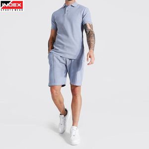 Conjunto Deportivo Moderno para Hombre, Camiseta Polo y Pantalones Cortos, Ropa Deportiva de Secado Rápido, Tejido Transpirable, para Gimnasio, Entrenamiento, Uso Casual de Verano - Product Image 1