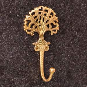 Gancho de Pared Dorado de Latón Hecho a Mano, Soporte Decorativo de Metal para Llaves, Perchero Colgante para Ropa, Sombreros, Abrigos, Tazas, Utensilios, Decoración del Hogar y Baño - Product Image 1