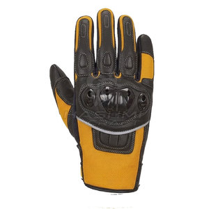 Gants de motard de qualité supérieure, confortables, en tissu respirant, avec support de sécurité, sangle de poignet réglable et paume antidérapante - Product Image 3