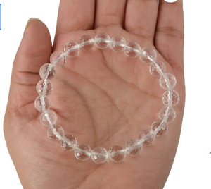 High quality Crystal Quartz Gemstone Faceted Bead Bracelet Fashion Charm Jewelry for Men Women for Energy Meditation - Product Image 4