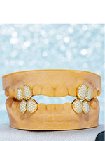 Personnalisé 4 Haut Et 4 Bas S925 Argent Solide Or D VVS Lab Moissanite Diamant 100% Passé Diamant Testeur Dents Grillz