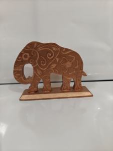 Animaux en bois : cerf en bois, renard en bois, chakal en bois, tortue en bois, éléphant en bois - Product Image 3