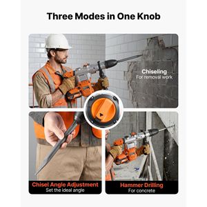 20V Battery Powered Rotary <b>Hammer</b> Drill 1-9/16 SDS-Max Heavy Duty Cordless Includes 2 Batteries Charger Power <b>Hammer</b> Drills - Product Image 3