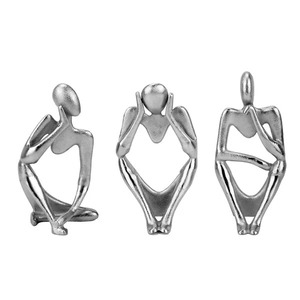 Modern Sculpture Abstract Human Figurine Tabletop Statue Desktop <b>Decor</b> for Living Room Office - Product Image 3