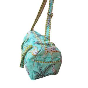 Trendy Eco-Friendly <b>Lightweight</b> Durable Cotton Vintage Travel Duffle <b>Bag</b> Large Capacity Zipper Closure <b>Beach</b> All Seasons - Product Image 3