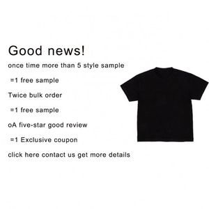 T-shirt à col rond pour homme, manches courtes, coupe classique, noir uni, style décontracté, 100% coton jersey tricoté, teinture unie - Product Image 4
