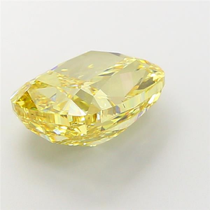Diamante suelto de laboratorio con corte brillante tipo cojín, color amarillo intenso, certificado CVD, excelente elección para joyería fina. - Product Image 6
