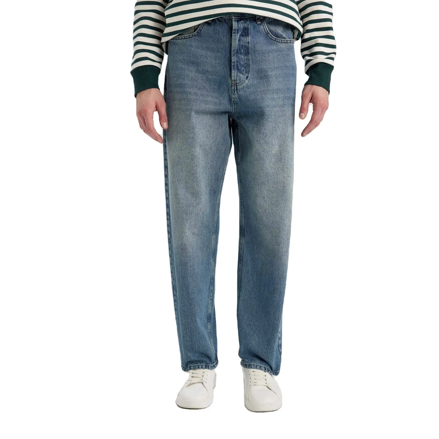 Бесплатная доставка большие и высокие брюки одежда большие зимние прямые джинсы необработанные джинсовые брюки 2022 для мужчин