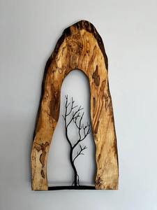 Jardinière en bois massif pour l'intérieur et l'extérieur, pot de fleurs décoratif rustique, durable, pour balcon, terrasse - Product Image 3