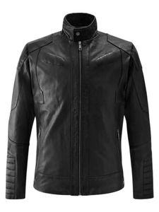 Chaqueta de Cuero Estilo Café Racer - Product Image 1