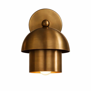 Mushroom Brass <b>Wall</b> <b>Sconce</b> | Art Deco <b>Light</b> | Vintage Retro Handmade Mushroom Lamp Fixture for Home Office - Product Image 1