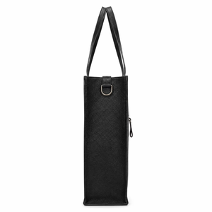 Bolso tote de cuero con pelo auténtico hecho a mano, bolso de hombro de cuero genuino, bolso de viaje vintage de gran capacidad - Product Image 3