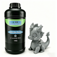 Resin Printer 3D KEJIA Mirip ABS 1KG Abu-abu 405nm Resin Fotopolimer Pengerasan UV Ketangguhan Tinggi Tahan Benturan Cocok untuk Printer 3D