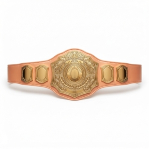 Ceinture de championnat personnalisée haut de gamme, ceinture de récompense pour la lutte et la boxe, plaques métalliques, sangle en cuir, logo sportif gravé - Product Image 4