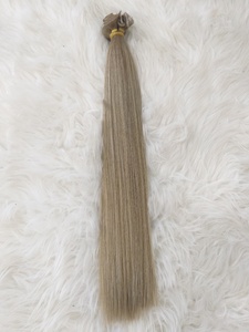 Extensions de cheveux vierges vietnamiennes doubles dessinées minces de haute qualité vague droite soyeuse pour les cheveux humains invisibles de trame de génie - Product Image 3