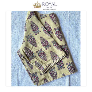 Nueva Llegada, Diseño Atractivo, Hermosa Blusa de Algodón Estampada a Mano con Bloques de Color, Completamente Cosida, para Uso Diario Informal, en Venta - Product Image 5