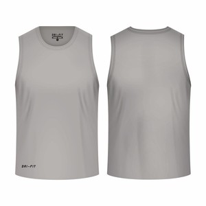เสื้อกล้ามทรงสปอร์ต ยูนิเซ็กซ์ คอวี ผ้าโพลีเอสเตอร์ สีพื้น ระบายเหงื่อได้ดี ใส่ได้ทุกฤดู น้ำหนัก 160 กรัม - Product Image 2
