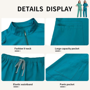 Uniformes Médicos al por Mayor para Doctores y Enfermeras, Conjuntos de Uniformes de Enfermería para Mujer y Hombre, Conjuntos de Uniformes Médicos Tipo Jogger - Product Image 6