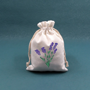 Bolsitas de Algodón Teñido Liso con Cordón, Bolsas Pequeñas Tejidas Ecológicas - Product Image 3