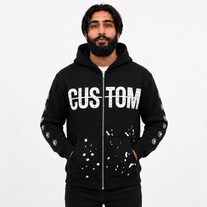 Proveedor Mayorista de Sudaderas Personalizadas de Algodón y Felpa, Estilo Urbano con Hombros Caídos, Producción para Compradores Estadounidenses - Product Image 3