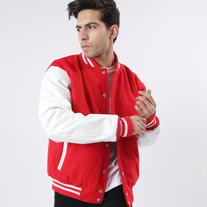 Rits Enterprises Private Logo Wholesale <b>Men's</b> Designer Horn Button Varsity <b>Jacket</b> Winter Casual Streetwear Adult Size Leather - Product Image 6