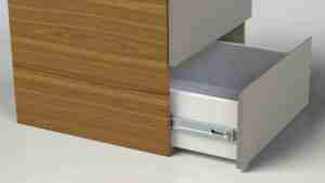 Herrajes para Cajones de Muebles, Rieles de Cierre Suave de 45 mm con Rodamientos de Bolas, Montaje Lateral para Cocina, Capacidad de Carga de 45 kg para Fabricantes de Gabinetes - Product Image 2