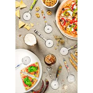 Cortador de Pizza Excelsa Italy Tropical Chic de Acero con Mango Multicolor Modelo 66111 - Product Image 3