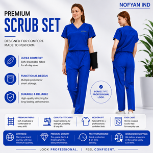 Hospital Uniforms Jogger Pant Stretch <b>Scrub</b> Short Sleeve <b>Scrubs</b> Uniforms 4 Way Nurse Medical Women's Nursing <b>Scrubs</b> <b>Set</b> in Stock - Product Image 1