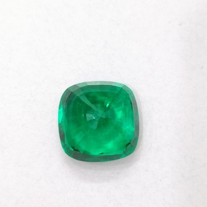 Esmeraldas cultivadas en laboratorio, corte cojín, color verde, gemas sueltas de calidad premium para la fabricación de joyería, a precio de mayoreo. - Product Image 3
