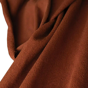 Tela de Felpa Marrón, Peso Medio, Tejido de Punto Liso, Textil de Algodón Sólido para la Fabricación de Prendas de Vestir - Product Image 6
