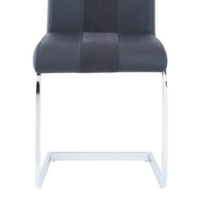 Ensemble de 4 chaises de salle à manger en tissu noir ALTIS - Product Image 5