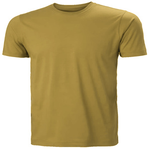 Camiseta de Algodón de Manga Corta y Cuello Redondo para Hombre, Color Sólido, Informal, Básica, de Verano, Fabricante de Ropa Personalizada al por Mayor - Product Image 1