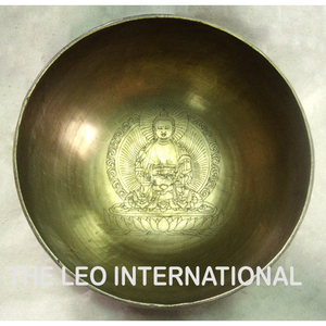 Bol chantant tibétain doré de haute qualité, fait à la main, en métal, provenant de l'Himalaya, pour le yoga et la méditation, taille personnalisable - Product Image 4