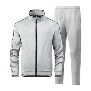 Mens 2 Pieces Athletic Tracksuit Full-Zip <b>Workout</b> Sweatsuit with Active <b>Jackets</b> and Pants Comfortable Lightweight Breathable Gym - Product Image 1