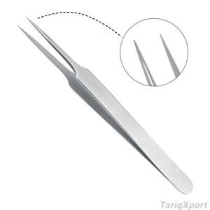 Pinces à cils professionnelles de haute qualité en acier inoxydable, pointe courbée et droite lisse, pinces à sourcils pour usage en salon - Product Image 6