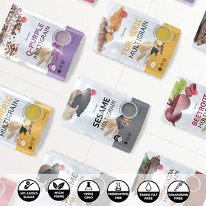 Prêt à servir : Poudre de céréales instantanées multigrains au sésame noir pour adultes, 15 sachets par paquet, riche en fibres, petit-déjeuner sain - Product Image 6