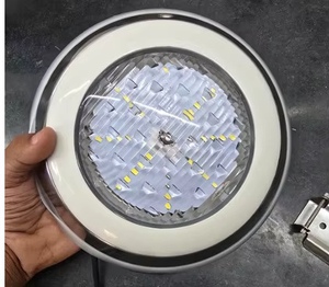 Lámpara LED Sumergible de Acero Inoxidable de 9 Pulgadas para Piscina, RGB Blanco Cálido, Montada en la Pared, para Piscinas y Paisajes - Product Image 1