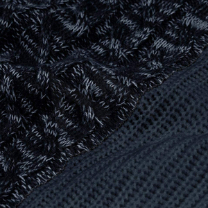 Pull tricoté sur mesure pour homme à manches longues, anti-plis, col rond, motif uni, polaire d'hiver, teinture unie - Product Image 6