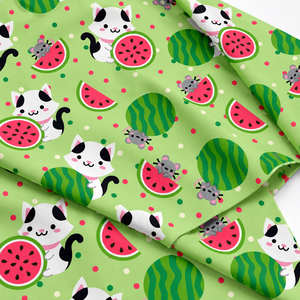 Organic <b>Eco</b>-<b>Friendly</b> Printed Cotton Poplin Woven <b>Fabric</b> with Tropical Monkey Palm Tree Pattern for Home Decor Bedding Shirts - Product Image 5