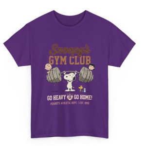 T-shirt pour homme Gym Club, manches courtes, imprimé cartoon, coton, col rond, coupe classique, respirant, écologique, t-shirts décontractés pour homme - Product Image 4