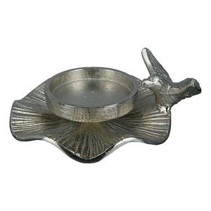 Modern Aluminum Gold Candle Holder Round Dish Style Tealight Stand <b>Decorative</b> Home <b>Decor</b> <b>Table</b> Centerpiece Accent - Product Image 1