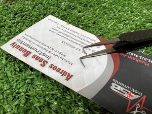 Pinzas de extensión de pestañas de acero inoxidable con recubrimiento en polvo negro y logotipo personalizado Pinzas de pestañas de Punta nano sostenibles - Product Image 3